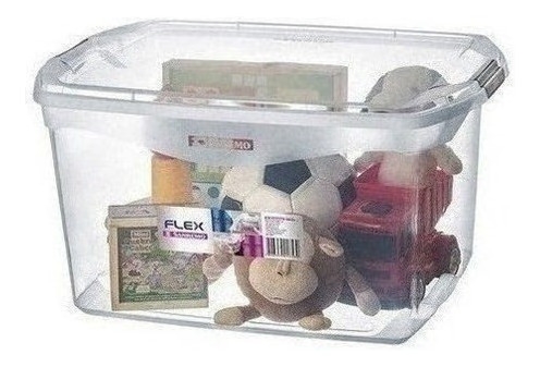 CAJA ORGANIZADOR PLASTICO SAN REMO 68 LTS. CON TAPA COD. SR971