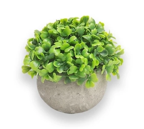 Planta/arbusto artificial Marca SELECTA con maceta ceramica Medidas; 12 cms. x 5 cms. Cod. 4651841