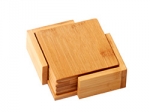 POSAVASOS DE BAMBOO CONJUNTO  X 4 10 X 10 X1 CM 274083