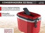 CONSERVADORA TERMOLAR 32 LTS. COLOR AZUL, GRIS, ROJA COD. R191-192-193