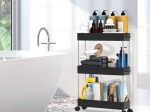 CARRO ORGANIZADOR BAÑO-COCINA CON RUEDAS ANGOSTO 3 NIVELES COD. A912186