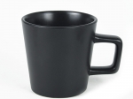 TAZA CERAMICA SELECTA MODELO: STONE+LINE 325 ML. 9,5 CMS. X 9 CMS. COLOR NEGRO ASA RECTA MUG  COD. 310057