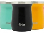 MATE KEEP MODELO HAMMERED ACERO INOXIDABLE DOBLE PARED VARIEDAD DE COLORES COD. 4365