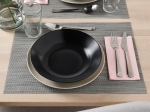 PLATO CERAMICA SELECTA HONDO 23 CMS. MODELO IBIZA COLOR NEGRO COD. 2871119