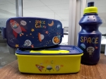 Conjunto/Set Lunchera Plástico con Botella Diseños Infantiles con Bolso Cod. HH1077