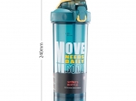 CARAMAÑOLA PLASTICA MOVE NEEDS DAILY BODY 800 ML. LIBRE BPA GRADUADA CON SHAKER COD. 4460015