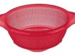 COLADOR PASTAS PLASTICO SAN REMO 25 CM COD. 350  COLOR ROJO O TRANSPARENTE