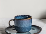 TAZA MUG CERAMICA SELECTA DISEÑO ORGANICS AZUL 325 ML COD. 2871017