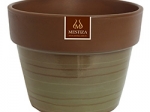 MACETA JARDIN CERAMICA GRETA MORENA 21 X 17 CM DE ALTO MZ3070