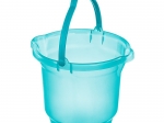 BALDE PLASTICO SAN REMO 12 LTS. COLOR TRANSPARENTE COD. 245 COLOR CELESTE COD. 245/1