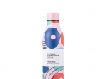 BOTELLA CARAMAÑOLA TERMICA TERRANO ACERO INOXIDABLE CON TAPON DISEÑO ARTE VARIEDAD DE COLORES 550 ML.