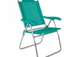 SILLA MOR BOREAL ALUMINIO 4 POSICIONES COLOR VERDE COD. 2169