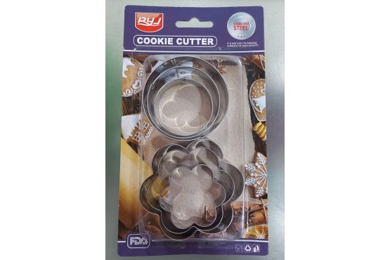 CORTANTE GALLETITAS METALICO SURTIDO X 6 FZ0353