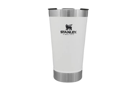 JARRO STANLEY BEER PINT CON DESTAPADOR 470 ML BLANCO ZE0011