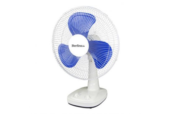 Ventilador BERLINA de Mesa  16" de Plastico 3 Velocidades, 3 Aspas Medidas; 45 x 54 x  26 Cod. HE1509