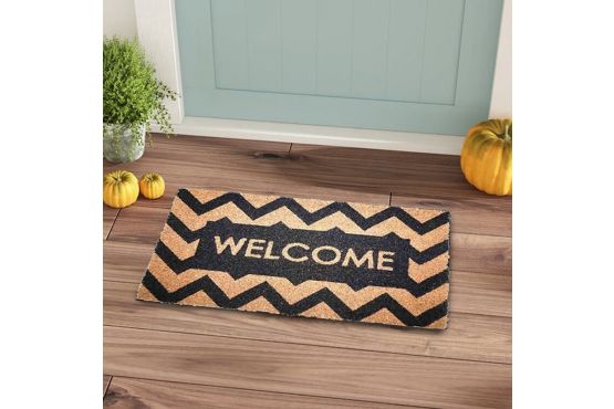 ALFOMBRA ENTRADA FELPUDO COCO SELECTA DISEÑO WELCOME 40 X 60 COD. 185172