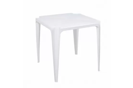 MESA MOR PVC BELA VISTA CUADRADA BLANCA 70 X 70 X 70.5 CM COD. 15151001