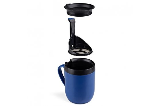 JARRO TERMICO ZYLISS TRAVEL MUG DOBLE PARED AZUL PRENSA FRANCESA COD. E990003