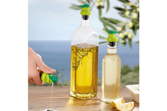 ACEITERA VIDRIO MARCA RENGA CON DISEÑO 500 ML. COD. 151402