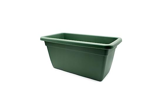 MACETA JARDINERA PLASTICA VERDE SIN PLATO 60 X 16 X 15 COD. 1506