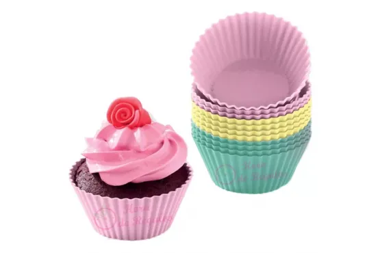 Molde Silicona para Cup Cakes Paq. x 6 Unidades Marca JUXIONG Cod. CJ48