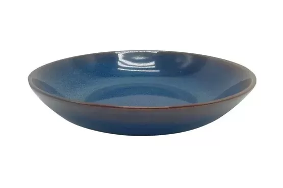 PLATO CERAMICA SELECTA MODELO ORGANIC HONDO 20 CMS. DIAMETRO AZUL COD. 2871016