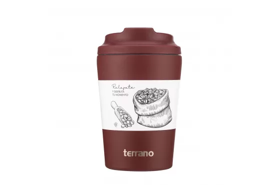 VASO TERMICO ACERO INOXIDABLE TERRANO 350 ML. VARIEDAD DE COLORES COD. VT401003