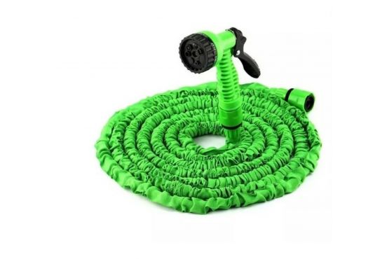 MANGUERA RIEGO EXTENSIBLE MAGIC HOSE 45 MTS. CON PICO RIEGO Y ACOPLES COD. 13602