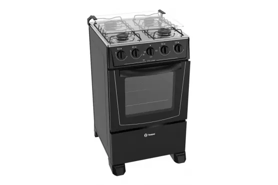 COCINA THOMPSON COMBINADA 4 HORNALLAS A GAS, HORNO ELECTRICO COLOR; NEGRO, TITANIUM  COD. CTH 1500