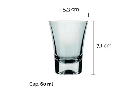 VASO CAÑA 60 ML. COD. 2304