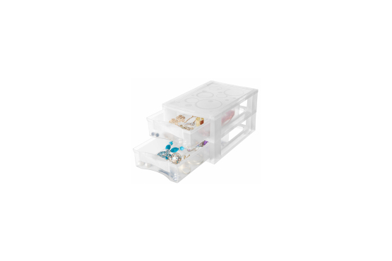 ORGANIZADOR PLASTICO ORDENE 2 CAJONES MEDIANOS COD. OR81100