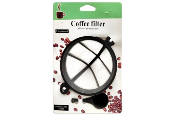 FILTRO PARA CAFE REUTILIZABLE CON CUCHARA DOSIFICADORA 16,5 X 10 X 4,5 COD. HA1566