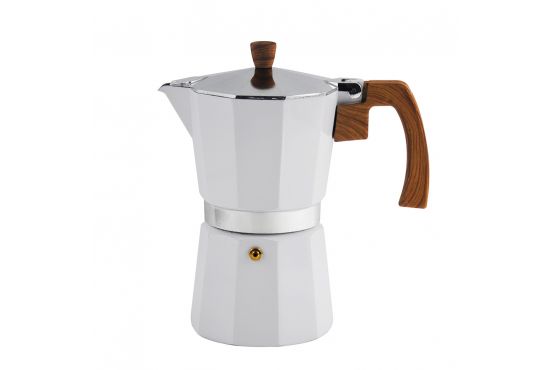 CAFETERA ITALIANA BASTIANI 6 TAZAS 300 ML. BLANCA COD. BS306-02