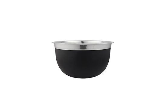 BOLS ACERO INOX. SELECTA 25 CM NEGRO MATE EXTERIOR 486037