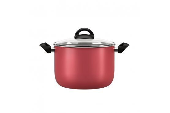 CACEROLA BRINOX CHILLI TEFLON 22 x 16 5,5 LTS. TAPA  VIDRIO APTO VITROCERAMICA COD.7015/377