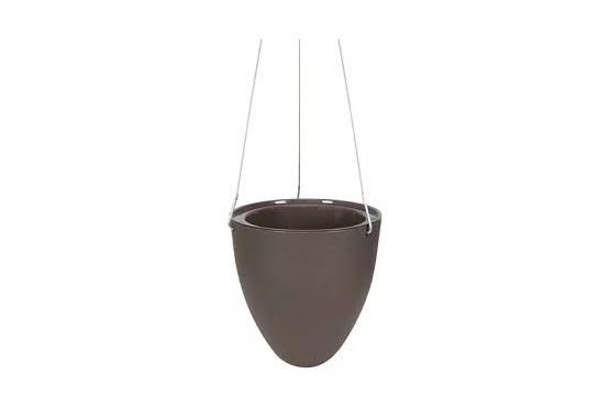 MACETA JARDIN VASART VASO EGG AUTORREGANTE  GRIS