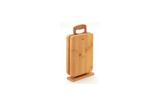 CONJUNTO 6 TABLAS SELECTA BAMBOO + SOPORTE  30 X 15 CM 274011