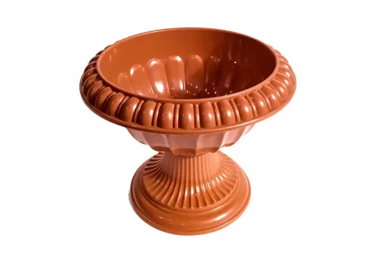 MACETA JARDIN PLASTICO J&G FORMA COPA COLOR TERRACOTA 32 X 26  COD. GR1345