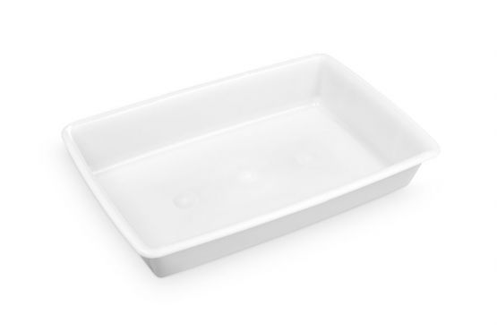 BANDEJA PLASTICA PLASVALE MEDIDAS 45 X 30 X 8 CAP. 7 LTS. COLOR BLANCO COD. XP522