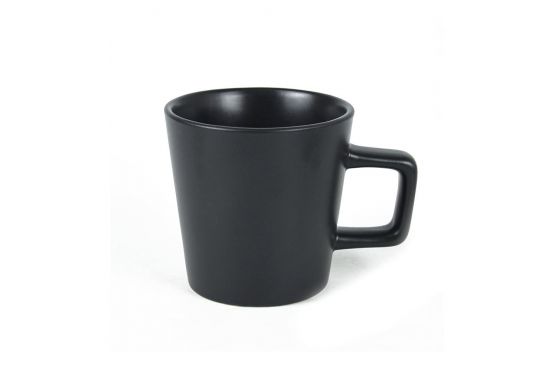 TAZA CERAMICA SELECTA MODELO: LISBOA 385 ML. COLOR NEGRO COD. 540151