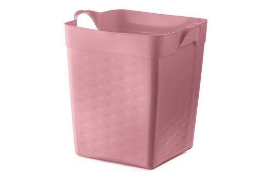 CANASTO PLASTICO SAN REMO FLEXIBLE 18 LTS. COLOR ROSA COD. SR1918