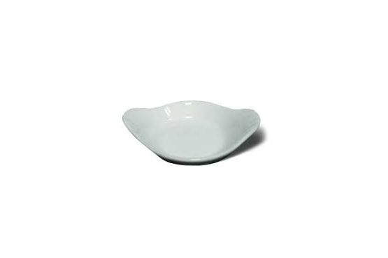 RAMEQUIN SELECTA CERAMICA BLANCA CON ASAS 9 X 7.5 X 2 CM 154197