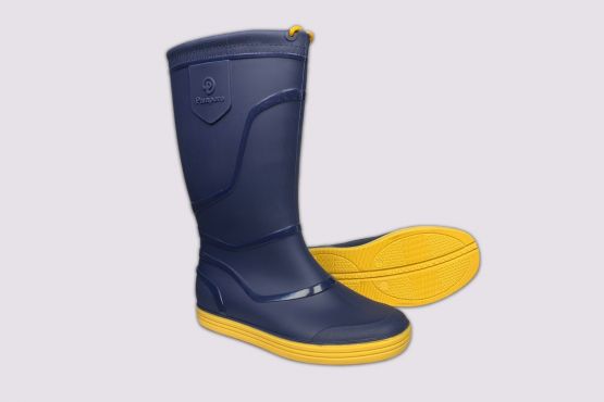 BOTA GOMA PAMPERO NAUTILUS MARINO AMARILLO NUMEROS DEL 40 AL 47