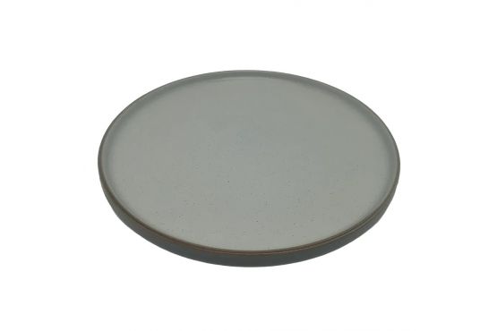 PLATO CERAMICA SELECTA BORDE RECTO 27 CMS. BEIGE/AZUL COD. 2871095