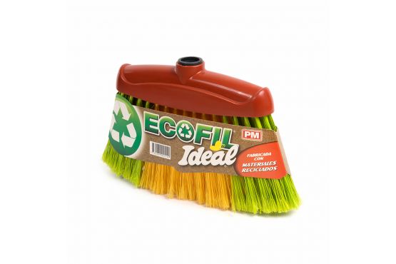 ESCOBA PLASTICA IDEAL MODELO ECOFIL CON CABO COD. 54