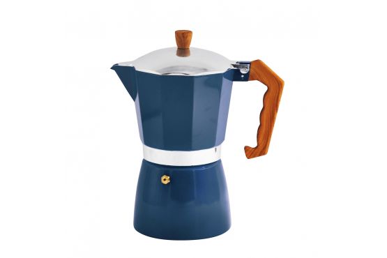 CAFETERA ITALIANA BASTIANI 6 TAZAS 300 ML. AZUL COD. BS106-05