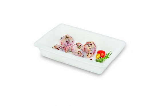 BANDEJA PLASTICA SAN REMO 29 X 20 X 6  CM COLOR BLANCO  COD. 341