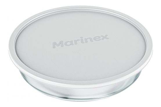 ASADERA MARINEX REDONDA 2400 ML.  CON TAPA SILICONA COD. 6495