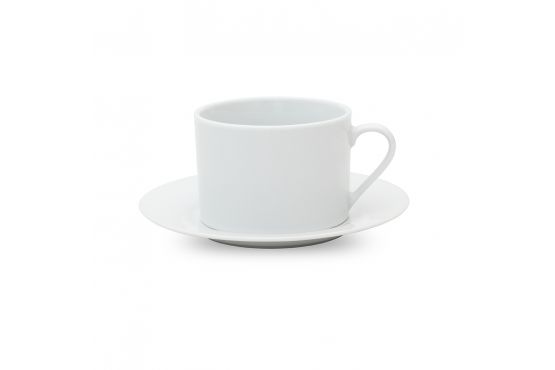 Taza Ceramica Blanca SELECTA c/Platillo 220 ml. Cod. 276005