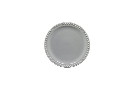 PLATO CERAMICA  POSTRE MAUVE GRIS 20 CM C317213